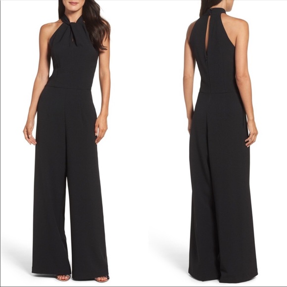 julia jordan Pants - Julia Jordan Halter Wide Leg Jumpsuit Black NWOT